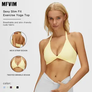 MFVIM Women's Solid Color Sporty Cami Top - Breathable, Comfortable Sleeveless Yoga Vest, Fitness Activewear, Workout Tops for Yoga, Gym, All-Season Use,summerwins