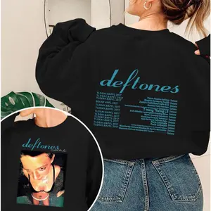 Deftones Tshirt Sweater Hoodie Punk Metal Rock Band Deftones Hoodie Floral Burst Print Hoodie Menswear Soft Menswear Soft