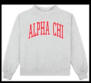 Alpha Chi Omega Sweatshirt, Sorority Greek Apparel, College, A Chi O