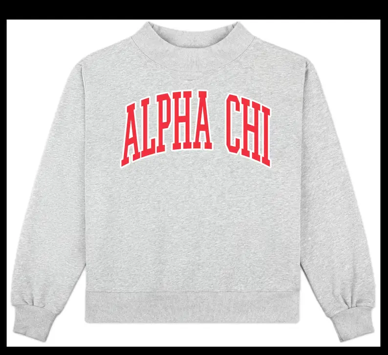 Alpha Chi Omega Sweatshirt, Sorority Greek Apparel, College, A Chi O