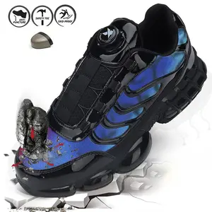 Steel Toe Shoes for Women Safety Work Sneakers Lightweight Non Slip Work Shoes Comfortable Composite Toe Slip Resistant Casual Walking Sneakers