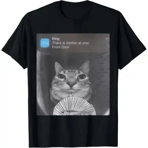 Ring There is Motion at Your Front Door 100%  Printed Shirt