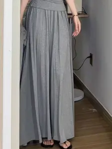 Elegant Half-Length Dress, High-Waisted Slimming Flowy Skirt, Hiding Hip and Fat, Perfect for Spring and Summer Dates, Womenswear