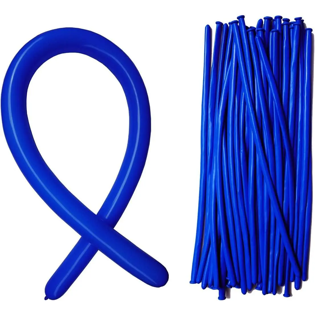 Bule 260Q Balloons, Long Skinny Balloons,Twisting Balloon 100 Pcs, Premium Magic Clown Ballon for Balloon Animal, Garland, Birthdays, Festival Decoration
