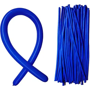 Bule 260Q Balloons, Long Skinny Balloons,Twisting Balloon 100 Pcs, Premium Magic Clown Ballon for Balloon Animal, Garland, Birthdays, Festival Decoration
