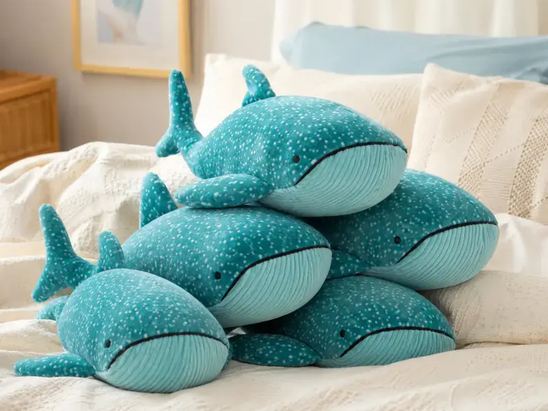 Jellycat Teal Whale Plushie – Cute Soft Ocean, Nursery Decor and Gift for Sea Animal Lovers