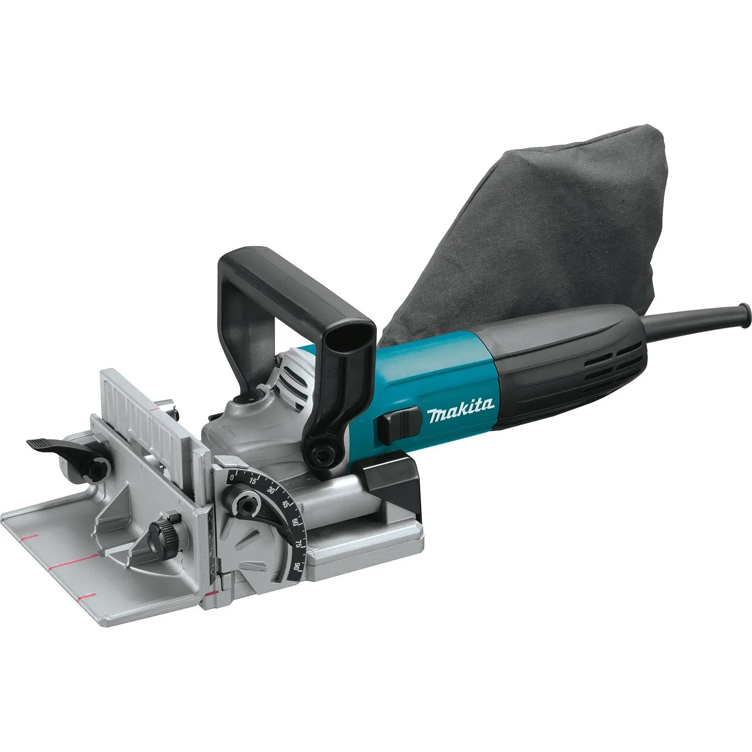 Makita PJ7000-R Plate Joiner - Specialty Power Tool with Cutting Function, Dust Bag, Aluminum Construction, 1-Touch Stops, 11,000 RPM Motor, One-Touch Stops