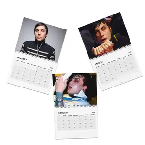 Frank 2026 Wall Calendar, Guitar Aesthetic Wall Calendar, Emo Rock Aesthetic Decor, Dark Indie Rock Vibes Gift for Fans