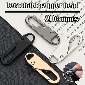 20 Counts Zipper Pulls, Detachable Zipper Pull Tabs suitable for most bags and clothes