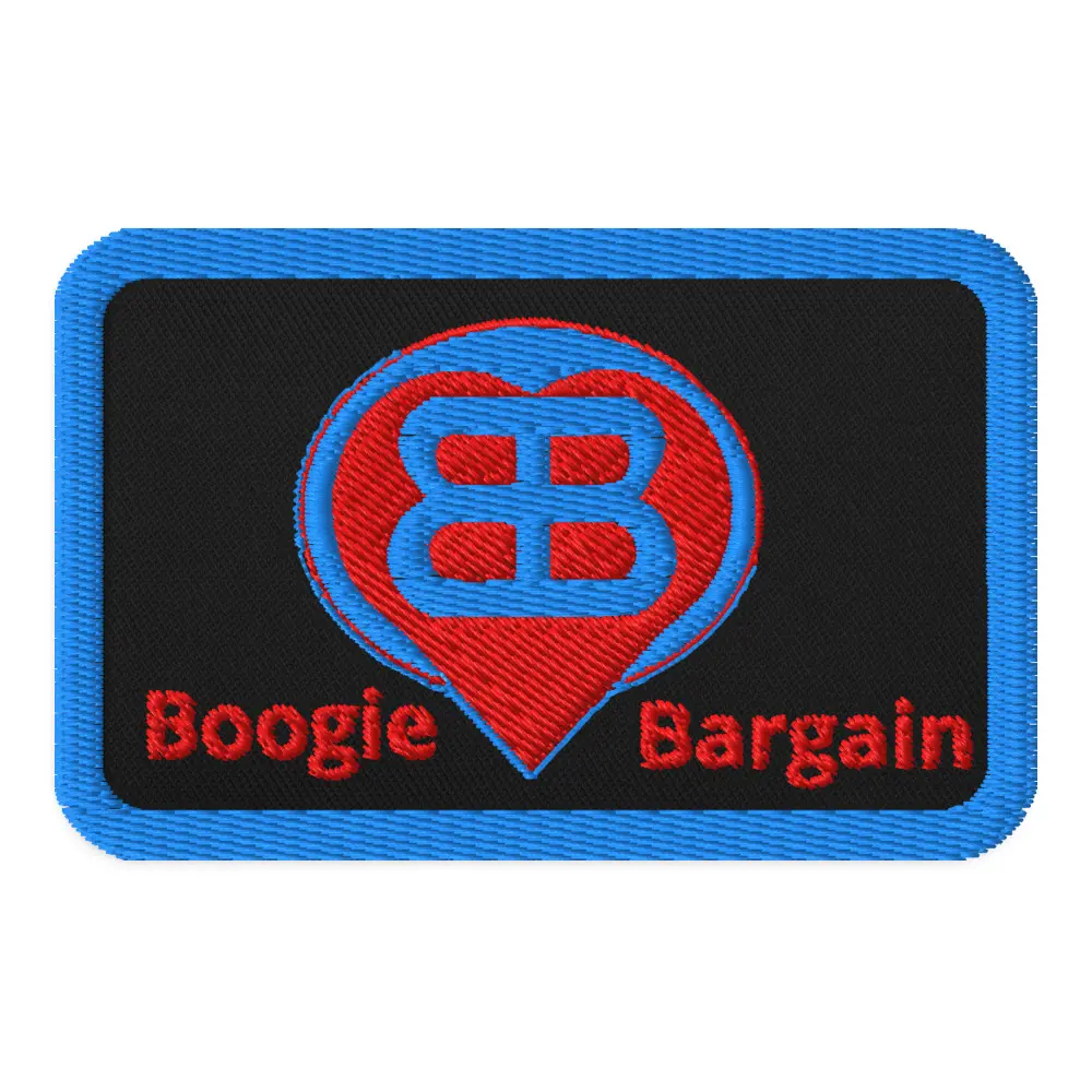 BRB Boogie Bargain Stunt Embroidered Patch - Durable Twill Fabric, 3" Diameter, Unisex, Iron-On, Sew-On, Safety Pin Attachment Options