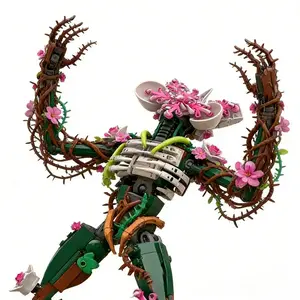 34CM GSBAN MOC Movie Strange Chomper Orchid Monster 419 Pieces of Building Blocks Building Set Children's Toys Educational Toys Holiday Gifts