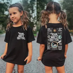 Your Ways Better Shirt Proverbs 16:9 Bible Verse Tee for Boys Girls Christian Toddler Youth Faith Religious Apparel Church Sunday School Gift