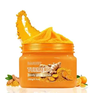Turmeric Nourishing Scrub 280g - Infused with natural turmeric extract and moisturizing ingredients. Gently exfoliates while deeply hydrating the skin, leaving it smooth, supple, and radiant. Skin Exfoliator