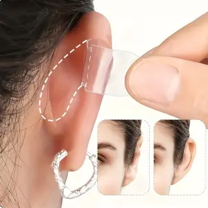 30pcs Invisible Ear Lift Patches, Transparent Vertical Ear Support Stickers, Suitable for Pierced Ears, Low Allergy, Skin-Friendly, Natural Shape