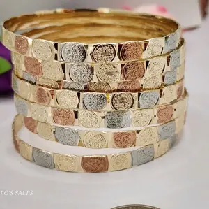 SAINT BENEDICT seven set of bracelets gold-plated zise  #5 #6