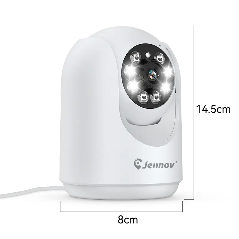 Jennov Wireless Home Monitoring Surveillance Camera - 2K HD(Only support 2.4GHz WiFi)