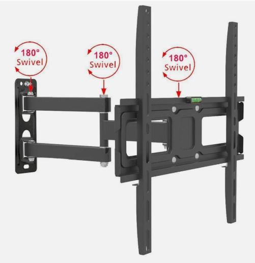 Full Motion TV Wall Mount Bracket 32"37"42"46"50"55"60"65" inch LCD LED OLED