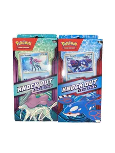 (1) Pokémon TCG Knock Out Collection Box Featuring Suicune & Kyogre Cards for Collectors