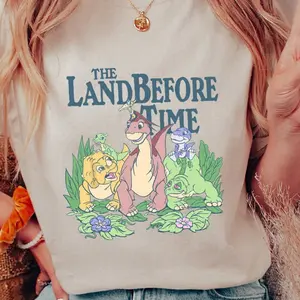 The Land Before Time Shirt, Pastel Dinosaur Friends T-Shirt, Land Before Time Party Sweatshirt, Dino-Mite Journey Tee, Dinosaur Party Gift