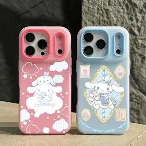 Cinnamoroll cute anime hot Phone Case Anti-Yellowing Clear Jelly iPhone Case 17-12 Slim Soft TPU Shockproof Scratch-Resistant Cover Trendy Colors Ultra Lightweight for Daily/Travel/Work Use