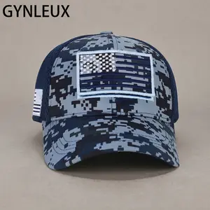 GYNLEUX American Flag Patch Camo Mesh Trucker Cap Mens Womens Breathable Baseball Cap All Season Outdoor Sports Hat Ideal for Daily Wear Hiking Camping Fishing Errands Weekend Hangouts For Teens Adults Veterans Patriotic Fashion Accessory