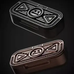 True Open Ear Earbuds Wireless Headphones with IPX4 Waterproof, Decompression Fingertip Spinner Design, Bluetooth 5.3, Noise Reduction, All Metal Body