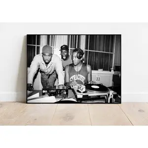 90s A Tribe Called Quest Poster, Retro Music Poster, Wall Art Decor, Home Decor, Frameless, Old School Rap Poster, Hip hop Fan Gift