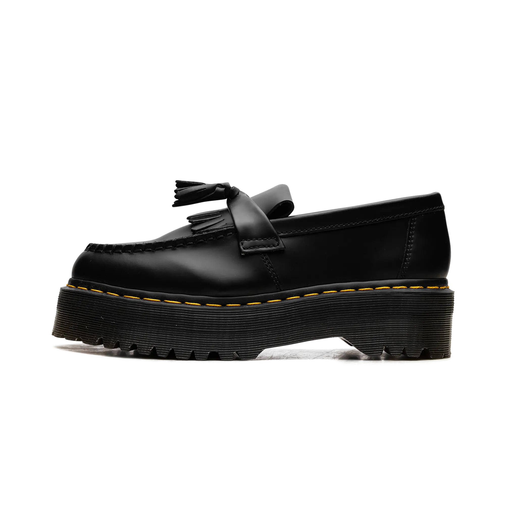 Adrian Leather Platform Tassel Loafers WMNS "Black" 27989001