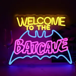 Bat Cave Neon Sign - Wall Decor, Halloween Deocr, Room, Funny  Decor, Neon Light, LED Sign, Hanging, Bedroom, Dorm, Man Cave, Christmas  (USB)
