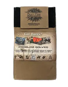 Burr Paw (Tan) - Burr Removal Mitt for Clothing, Gear, and Pets