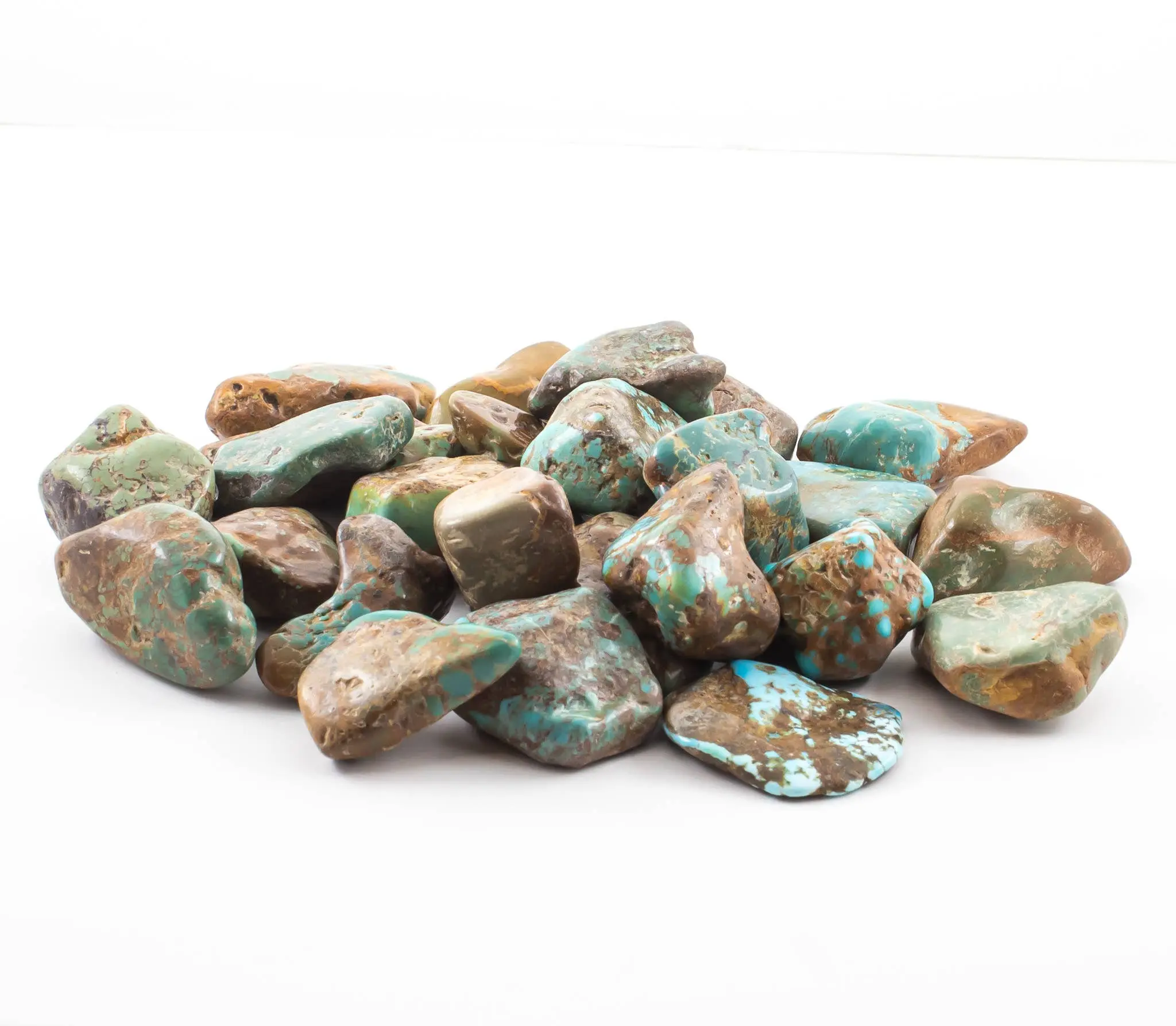 Turquoise Tumbled Stone, Rare Collectible Cultural Rock, Rocks