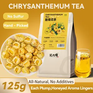 125g Dried Chrysanthemum Buds Herbal Tea,Pure Flower Tea, Caffeine-Free, Refreshing & Elegant Gift for Tea Lovers & Wellness Enthusiasts
