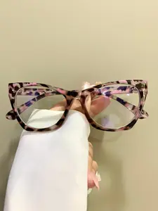 Vintage Cat Eye Frame Glasses, Trendy Eyeglasses for Women & Men, Fashion Eyeglasses for Work, Daily Clothing Decor, for Student Daily, Stylish Trendy Eyewear