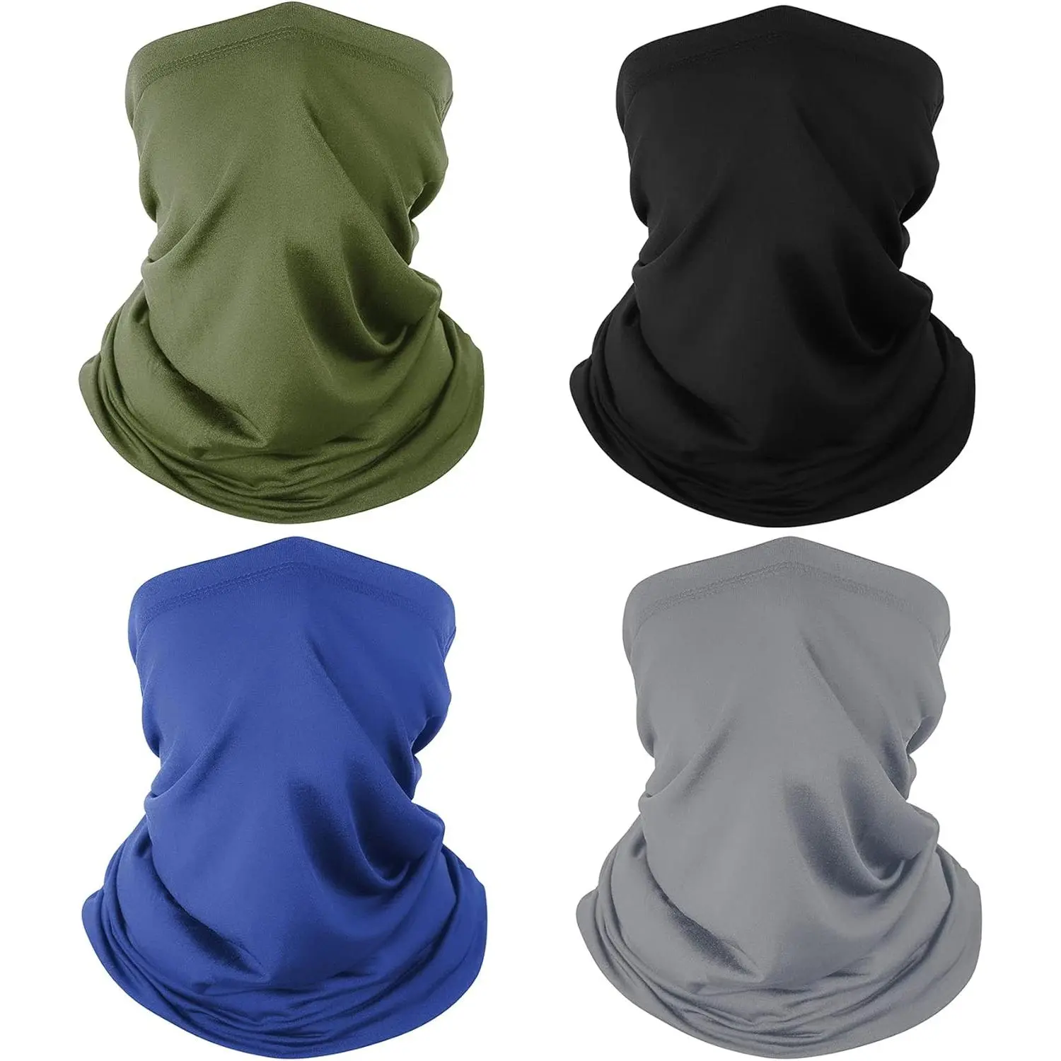 Multifunctional Neck Gaiter for Adults, Cooling Spandex Face Mask, Windproof for Biking & Lawn Mowing, 1 Size Fits Most