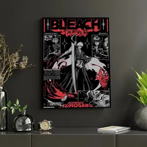 [Sale off up to 50%]-[FREE-SHIP] Ichigo Kurosaki Bleach Anime Poster Manga Art Print