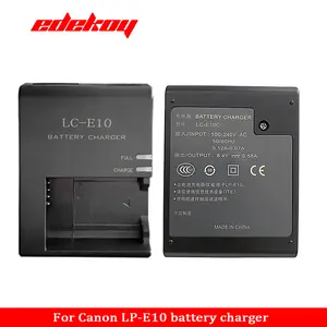 EDEKOY Battery Charger LC-E10 LC-E10C LC-E10E for Canon EOS Rebel T3, T5, T6, T7, EOS Kiss X50, X70, X80, X90, EOS 1100D, 1200D, 1300D, 1500D, 3000D,  Vlog kit Camera