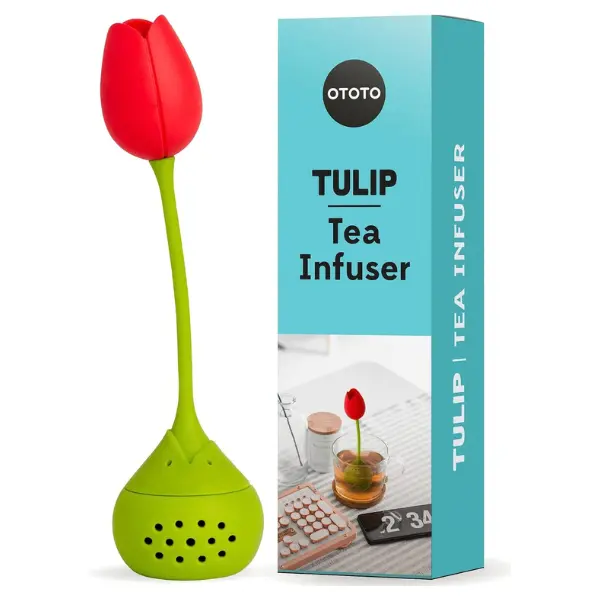 Cute Tea Infuser by OTOTO - Loose Leaf Tea Steeper, Tea Accessories, Tea Diffusers, Tea Infuser for Loose Leaf Tea, Tea Strainers, Cute Gifts, Tea Gift Set, Kitchen Gifts, Cooking Gadgets