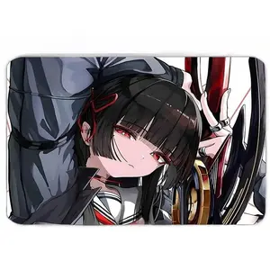 Scorching a sophisticated and touching anime character Ww-Wuthering Waves Cc-Chisakirubber Mouse Pad with non-slip base, portable and durable desk mat suitable for office work, Summit Playmat study and gaming Size 20X24cm