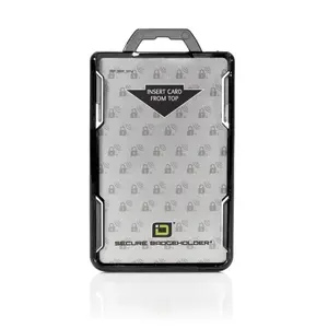 Secure Badge Holder BloxProx™ Lite PORTRAIT - Protects 125Khz HID Prox - 1 ID Card Holder