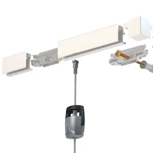 HangZ Gallery Picture & Mirror Rail Hanging System 6.5ft