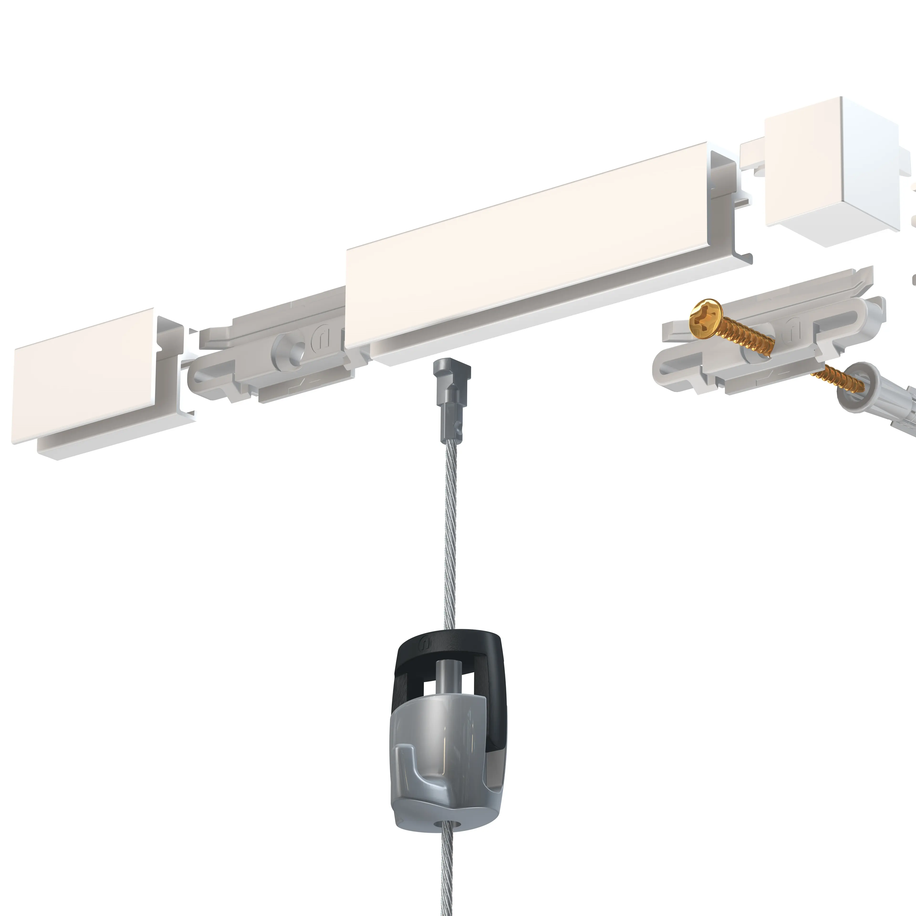 HangZ Gallery Picture & Mirror Rail Hanging System 6.5ft