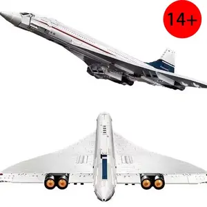 Legendary Concorde Supersonic Jet Model Blocks, Ideal Holiday Gift for Kids & Boys