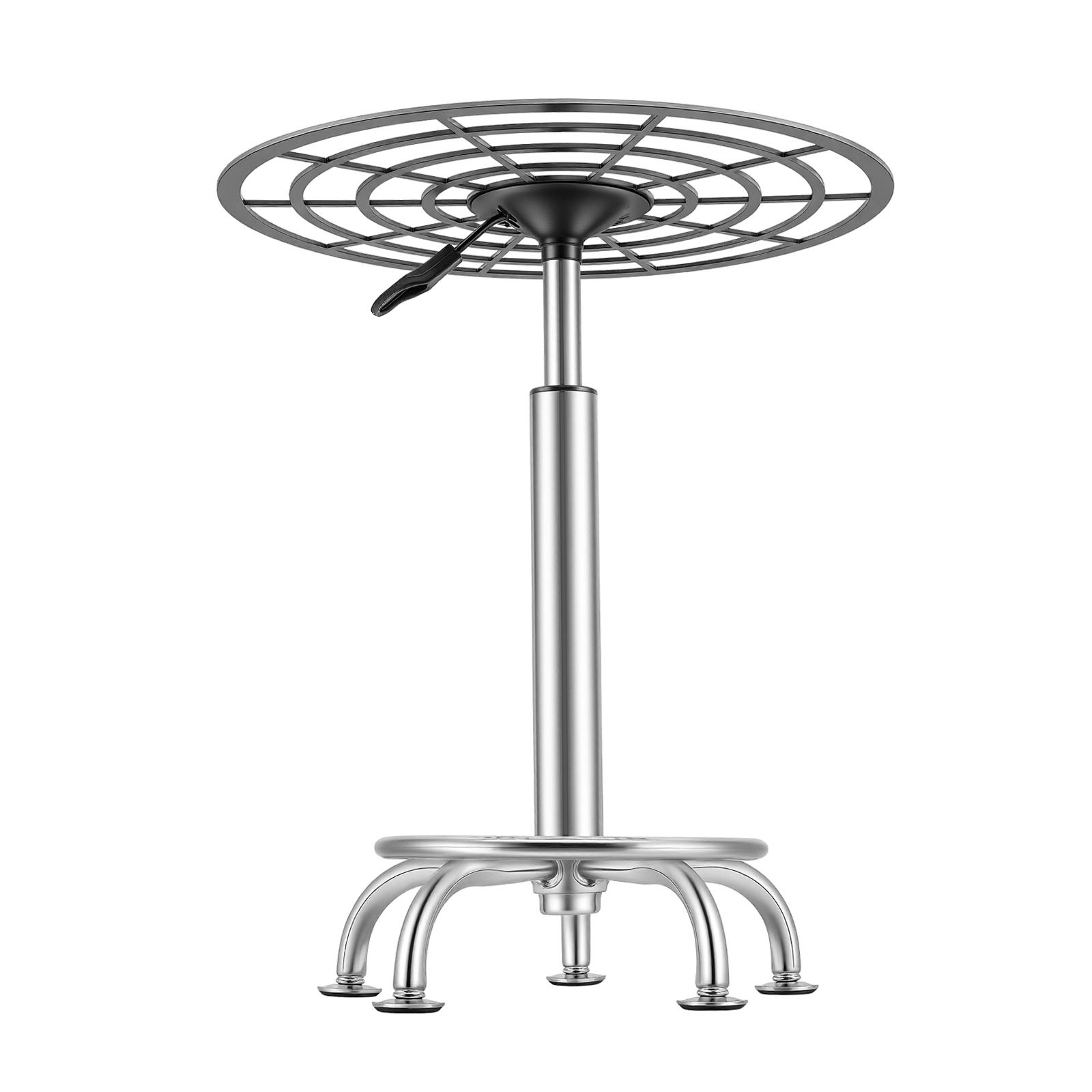 360° Rotating Spray Paint Rack with Adjustable Height (23.6-31.5 in) & Weighted Base, Stainless Steel Heavy Duty 176 lbs Rotating Turntable for Auto Painting, Model Making, Furniture Refinishing, Craft Processing