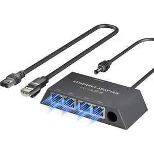 Starlink Gen 3/Mini Ethernet Adapter Multi Ports Starlink Mini Ethernet  Network Adaptor 4 RJ45 Outputs Simultaneously Up to 1 Gbps