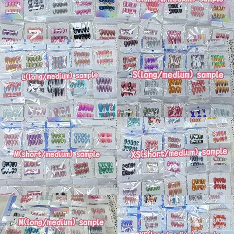 20sets handmade press-on nails selectable size and length random style