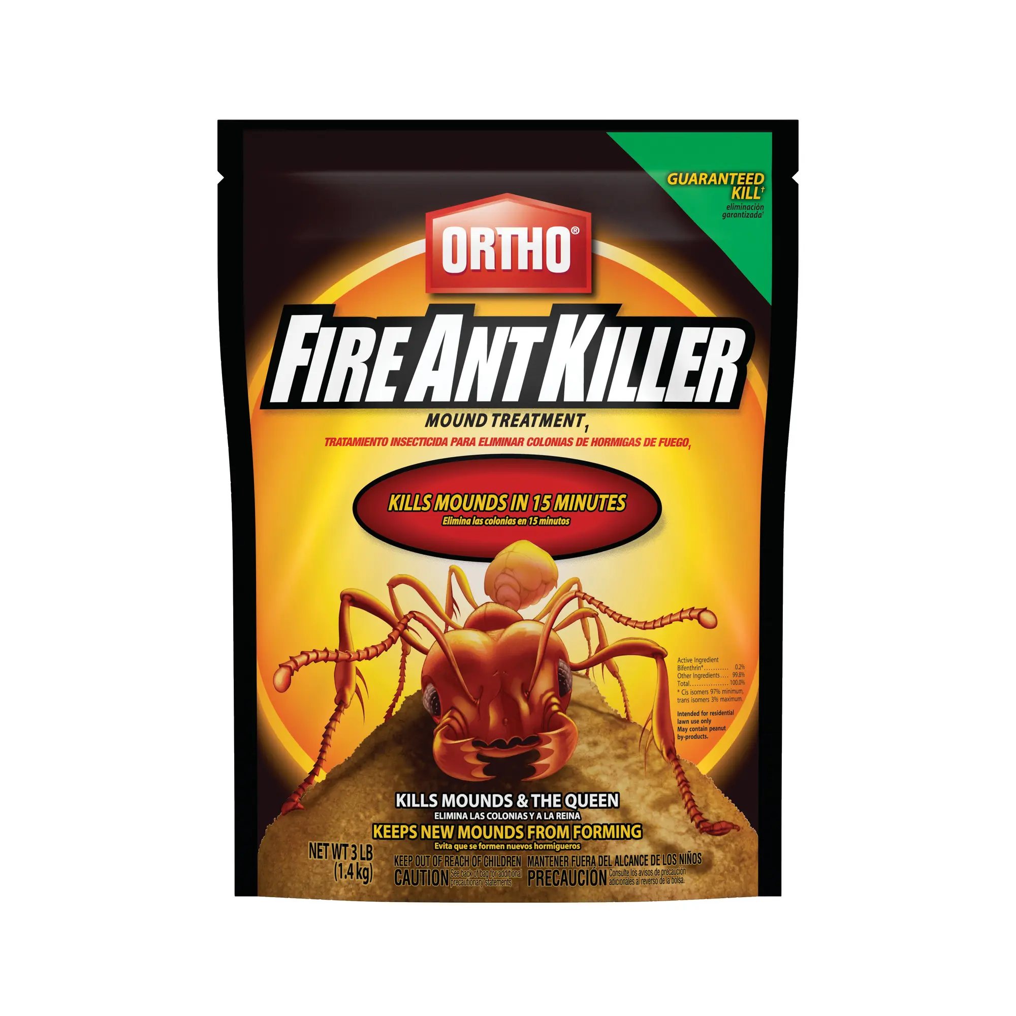 Fire Ant Mound Treatment Granules - 3 lb Single Bag Killers for Residential Users, Fast-Acting Outdoor Pest Control for Lawns/Gardens, Eliminates Colonies and Queen