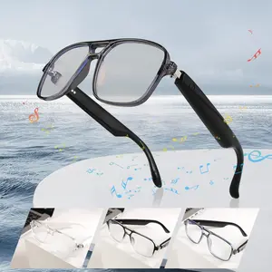 Smart Glasses, HiFi Sound Quality Smart Glasses, Fashionable Glasses for Outdoor Sports, Calling, Music, Navigation, Gaming