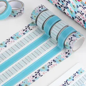 Floral Pattern Washi Tape, 3/6 Rolls Decorative Washi Tape, DIY Decorative Tape for Scrapbooking, Journaling, Gift Wrapping, Scrapbook Materials