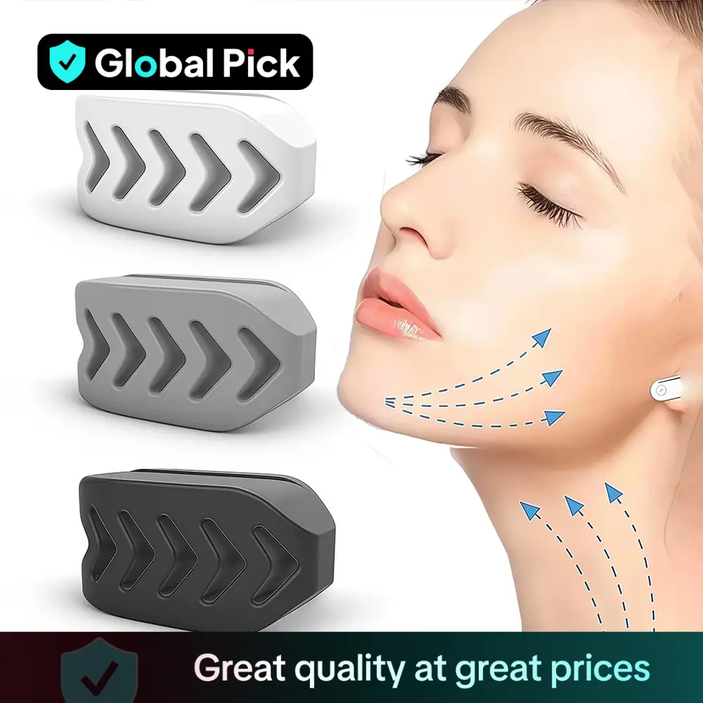 Silicone Jaw Trainer, 1 Count Multi Resistance Level Upgrade Fishbone Design Jaw Trainer, Facial Muscle Trainer, LINGPENG Fitness Accessories for Men