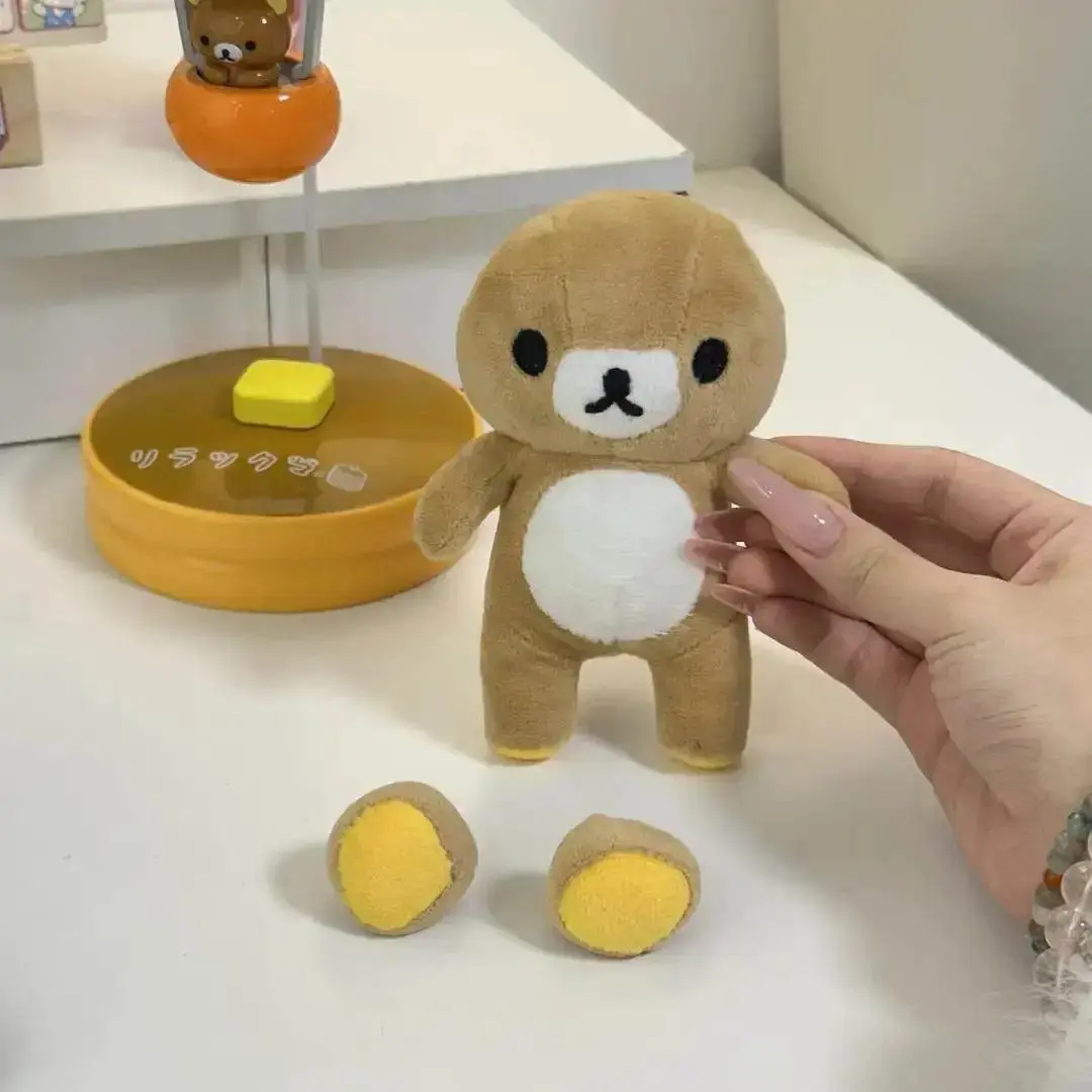Magnetic Ear Rilakkuma Cartoon Plush Doll Soft bear Toys Kawaii Room Decor Teddy Bear Plushies Cute Couple Bear Xmas Gifts